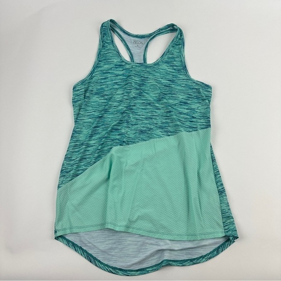 Zelos Athletic Tank Top Womens Small Green Racer Back - Picture 1 of 6